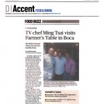 Palm Beach Post TV Chef Ming Tsai Visits Farmer's Table