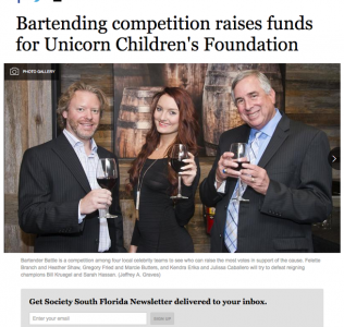 Bartending competition raises funds for Unicorn Children’s Foundation
