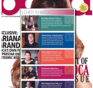 Boca Raton Magazine – 5 Chefs to Watch