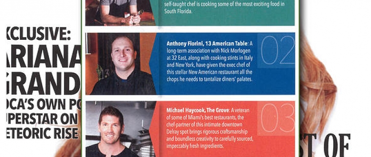 Boca Raton Magazine – 5 Chefs to Watch