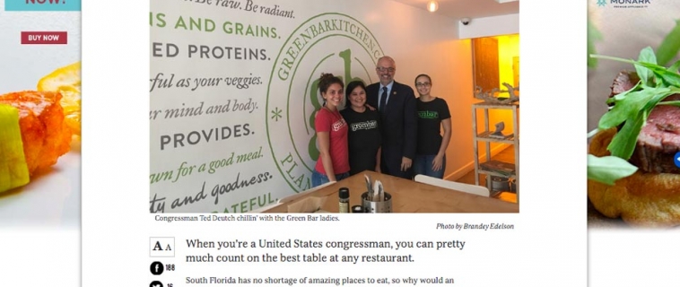 Congressman Ted Deutch on Going Vegan and Dining Out in South Florida
