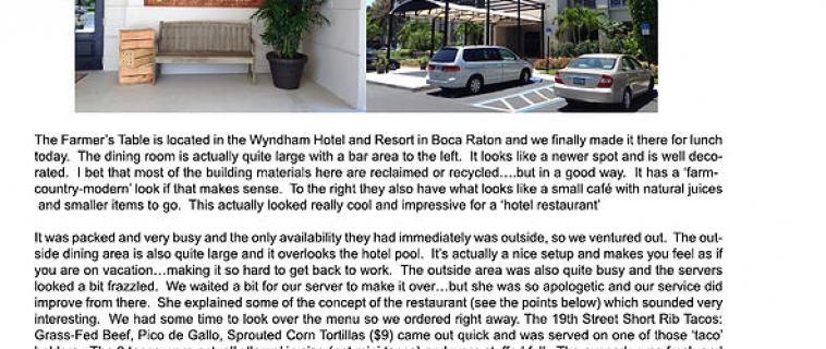 Fort Lauderdale Local Food Reviews