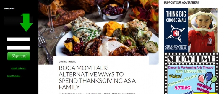 Modern Boca Mom Thanksgiving