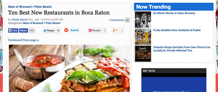 Ten Best New Restaurants in Boca Raton
