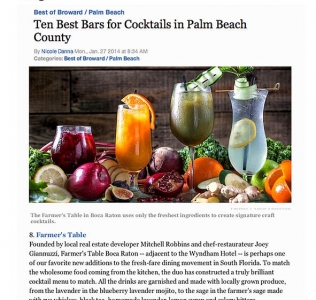 Ten Best Bars for Cocktails in Palm Beach County