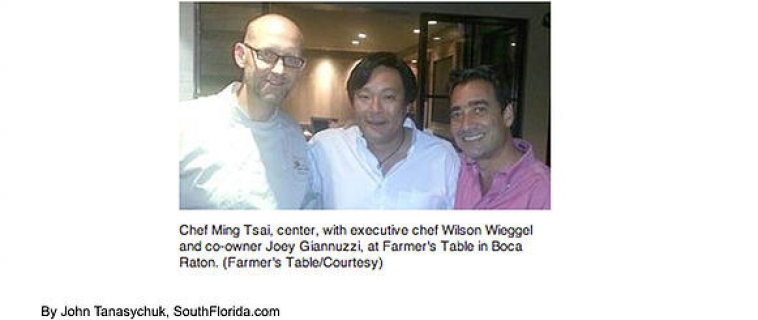 Ming Tsai dines at Boca’s Farmer’s Table