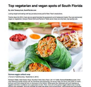 Top vegetarian and vegan spots of South Florida
